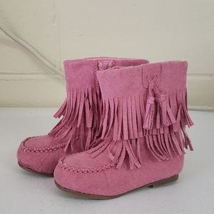 L'amour girl pink boots size 8